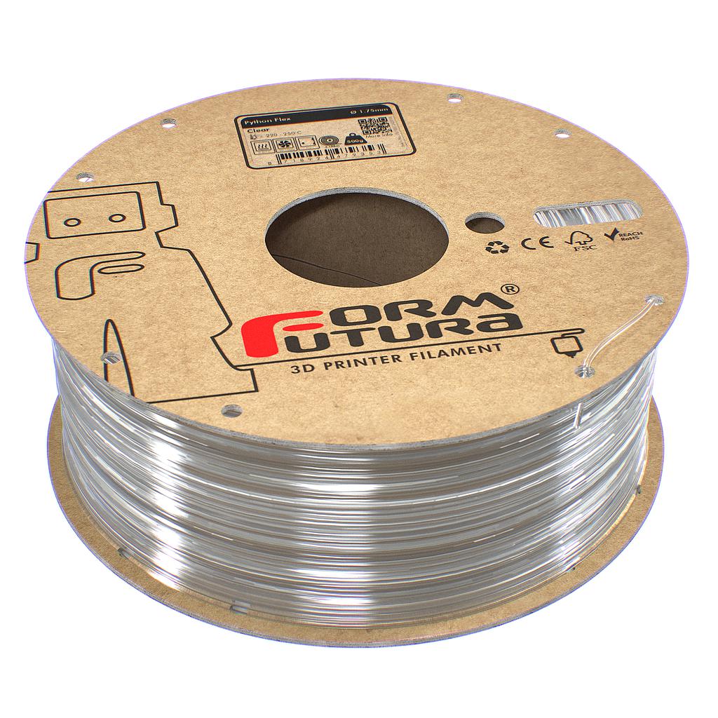 FormFutura Python Flex TPU 1.75 mm / 0.5 kg / Zwart | 3D Deskundige